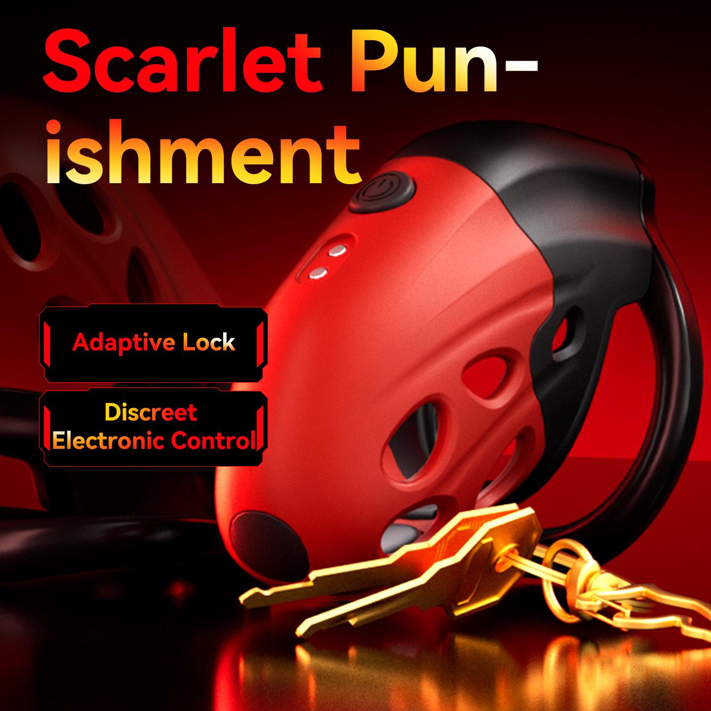 Lockink Electro Vibe Retractable Chastity Cage