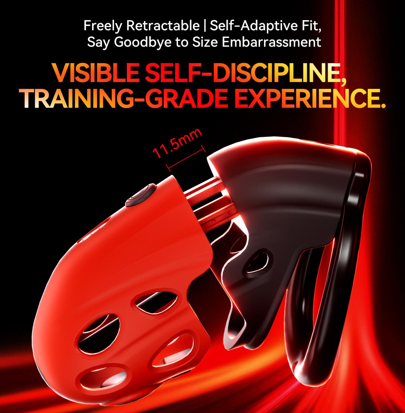 Lockink Electro Vibe Retractable Chastity Cage
