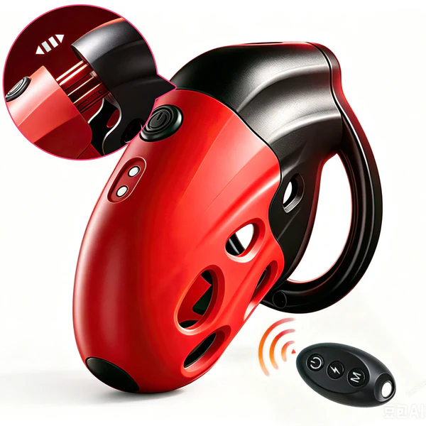 Lockink Electro Vibe Retractable Chastity Cage
