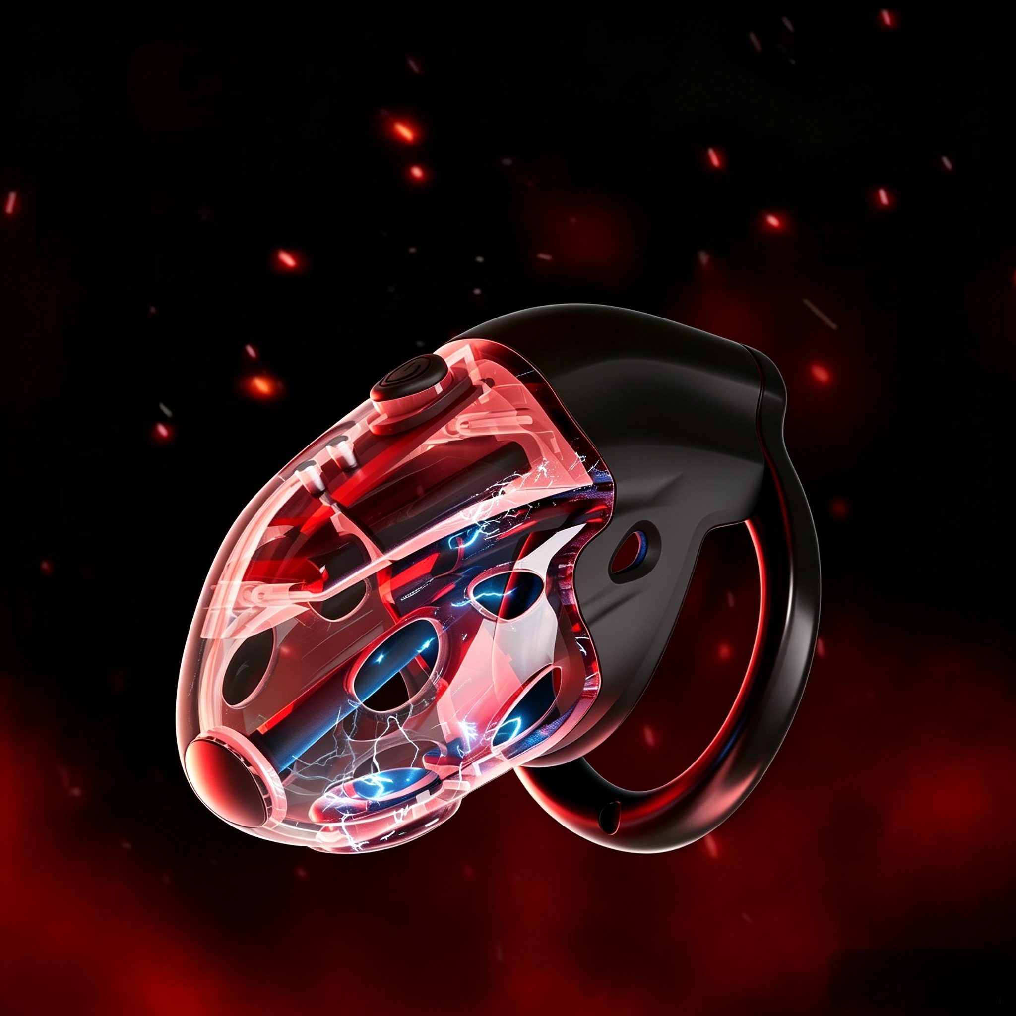 Lockink Electro Vibe Retractable Chastity Cage