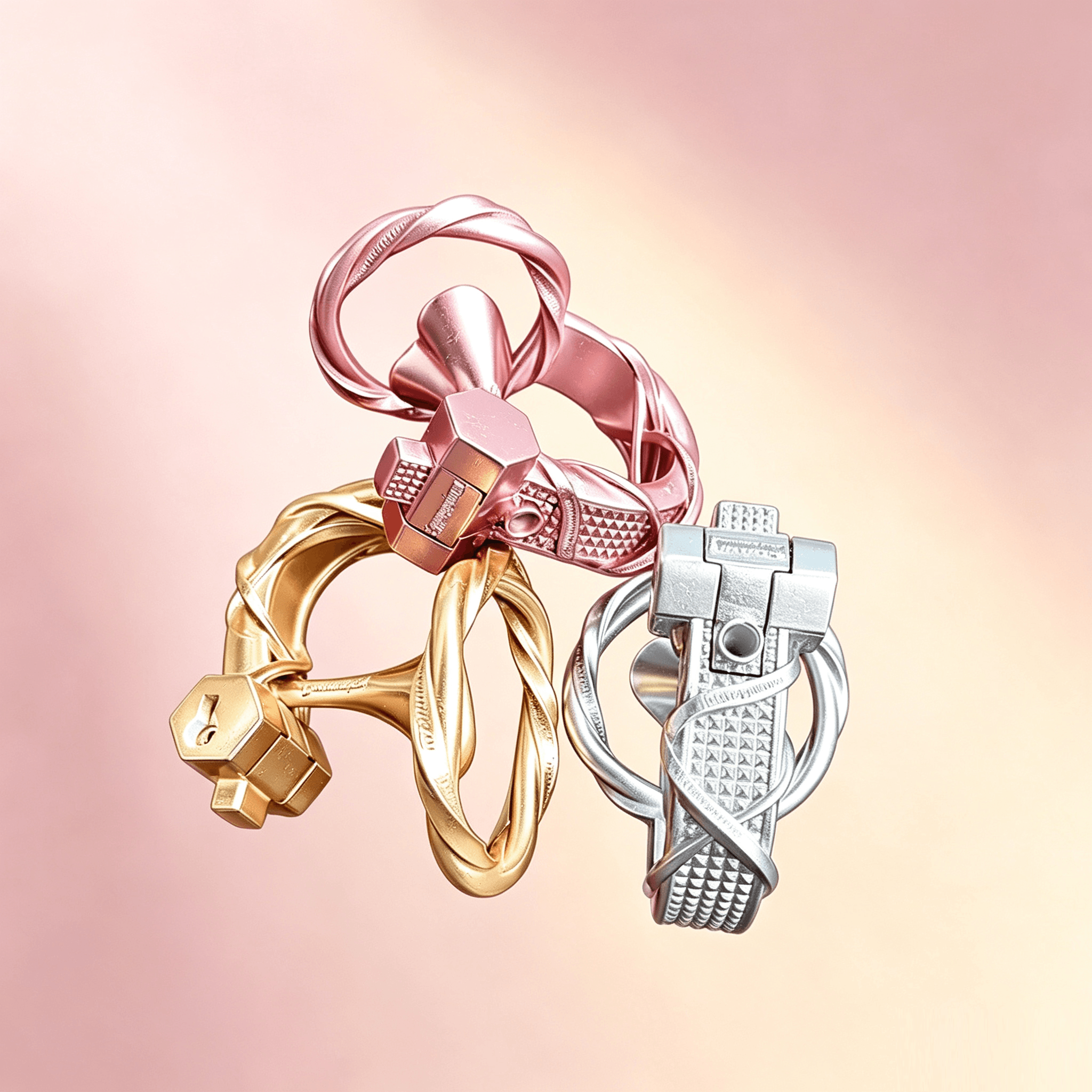 Möbius Loop Inverted ABS Resin Chastity Cage