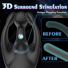 10 Flapping & 10 Vibrations Men Vibrator
