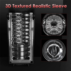 LCD Display 10 Vibrating & 6 Thrusting Male Stroker