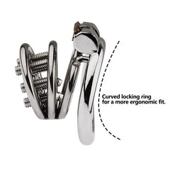 Flat and curved stainless steel base-ring options for the MELA cage
