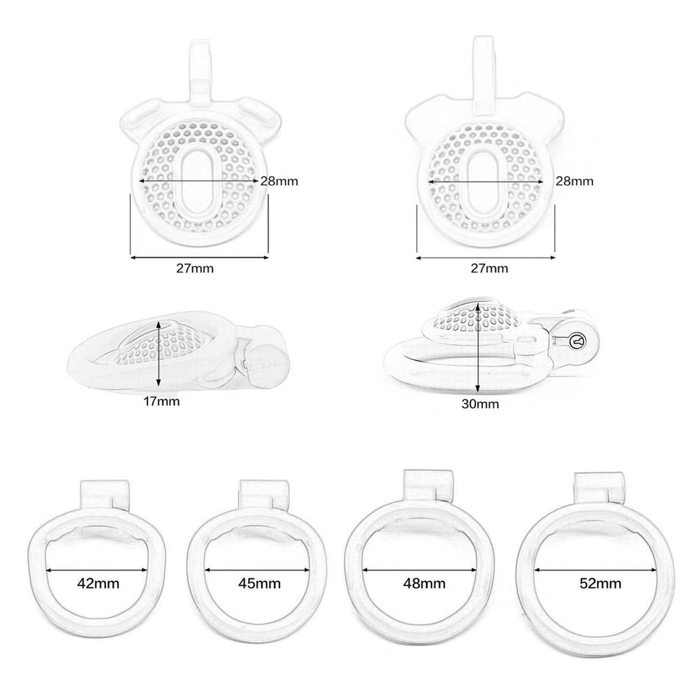 Mesh inverted cage profiles and four ring dimensions
