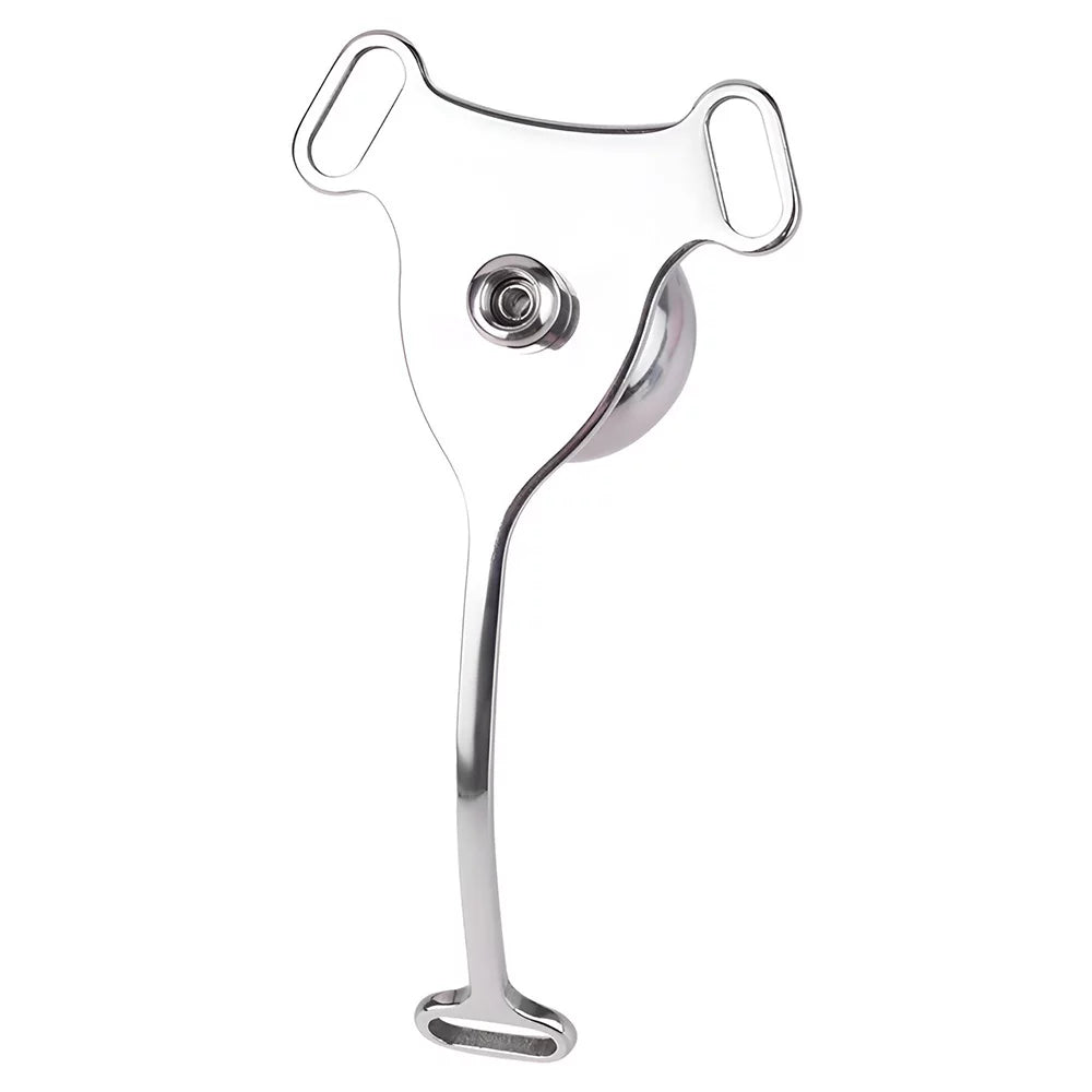 Metal inverted chastity cage dimensions and 146 gram weight