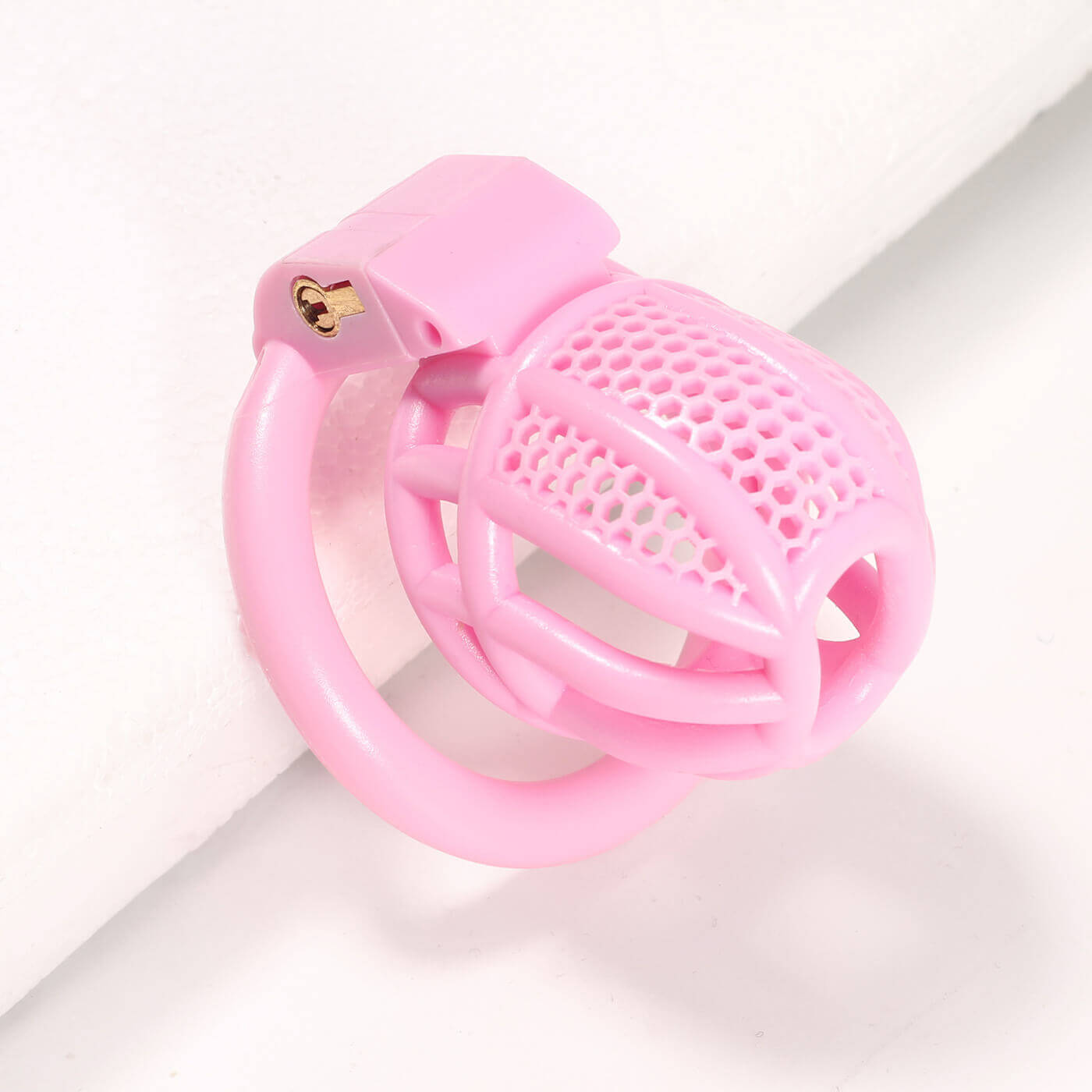 Mini Honeycomb Chastity Device With 4 Ring