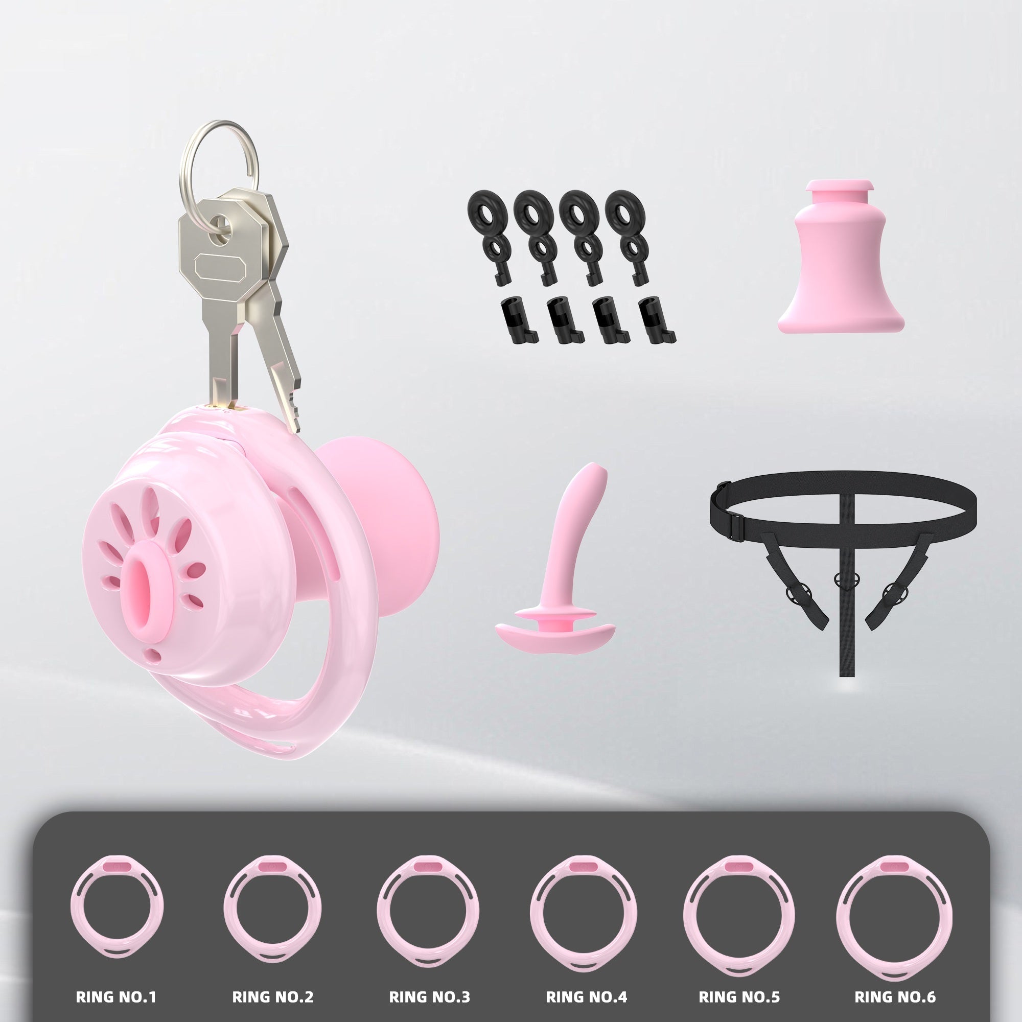 Mini Urine Nouth Flat Chastity Device