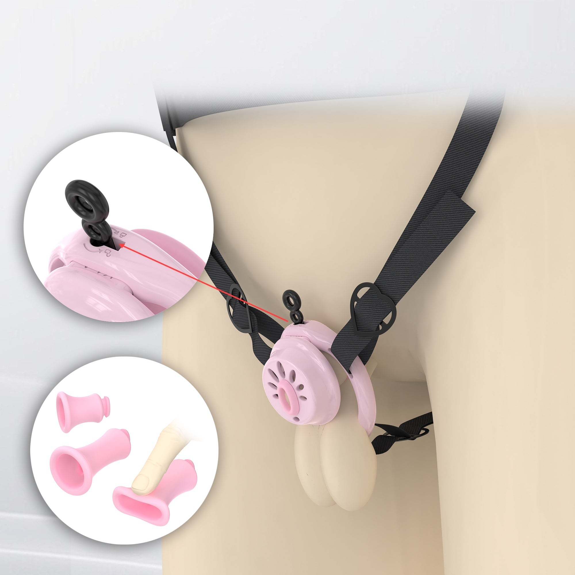 Mini Urine Nouth Flat Chastity Device