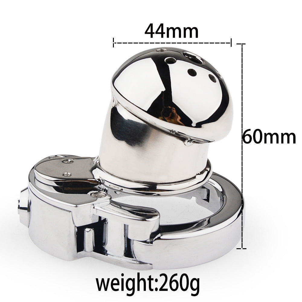 Mushroom-head chastity cage gallery dimensions for the shorter listed variant