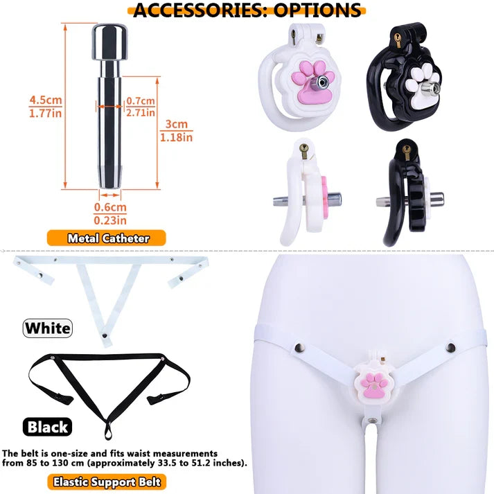 Neko cage catheter and support belt options