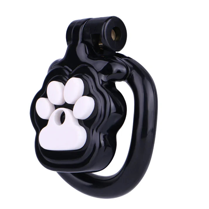 black Neko cat paw cage front view