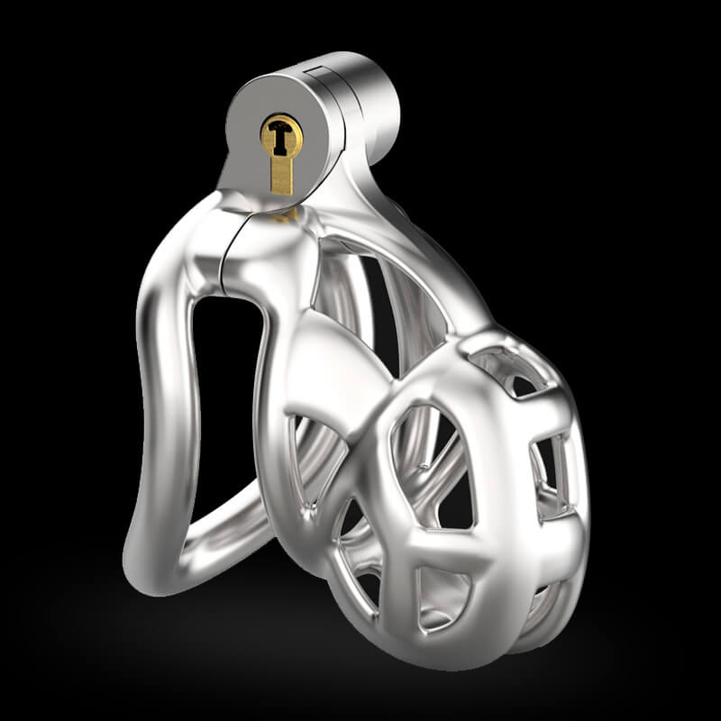 Stainless Steel Cobra Chastity Cage