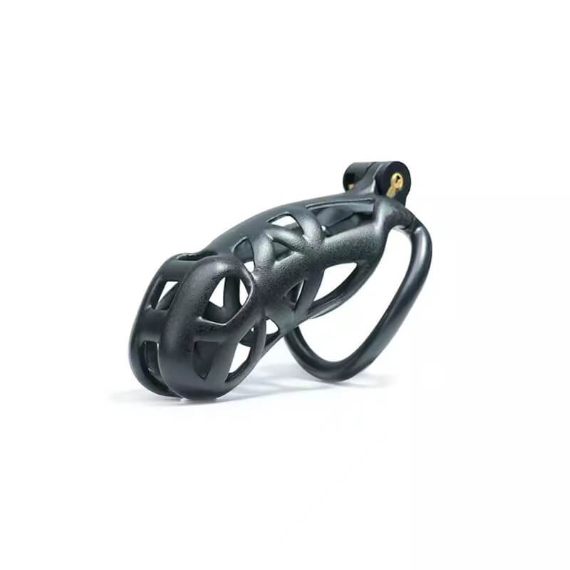 New Upgrade Maxi Black Cobra Male Chastity Cage