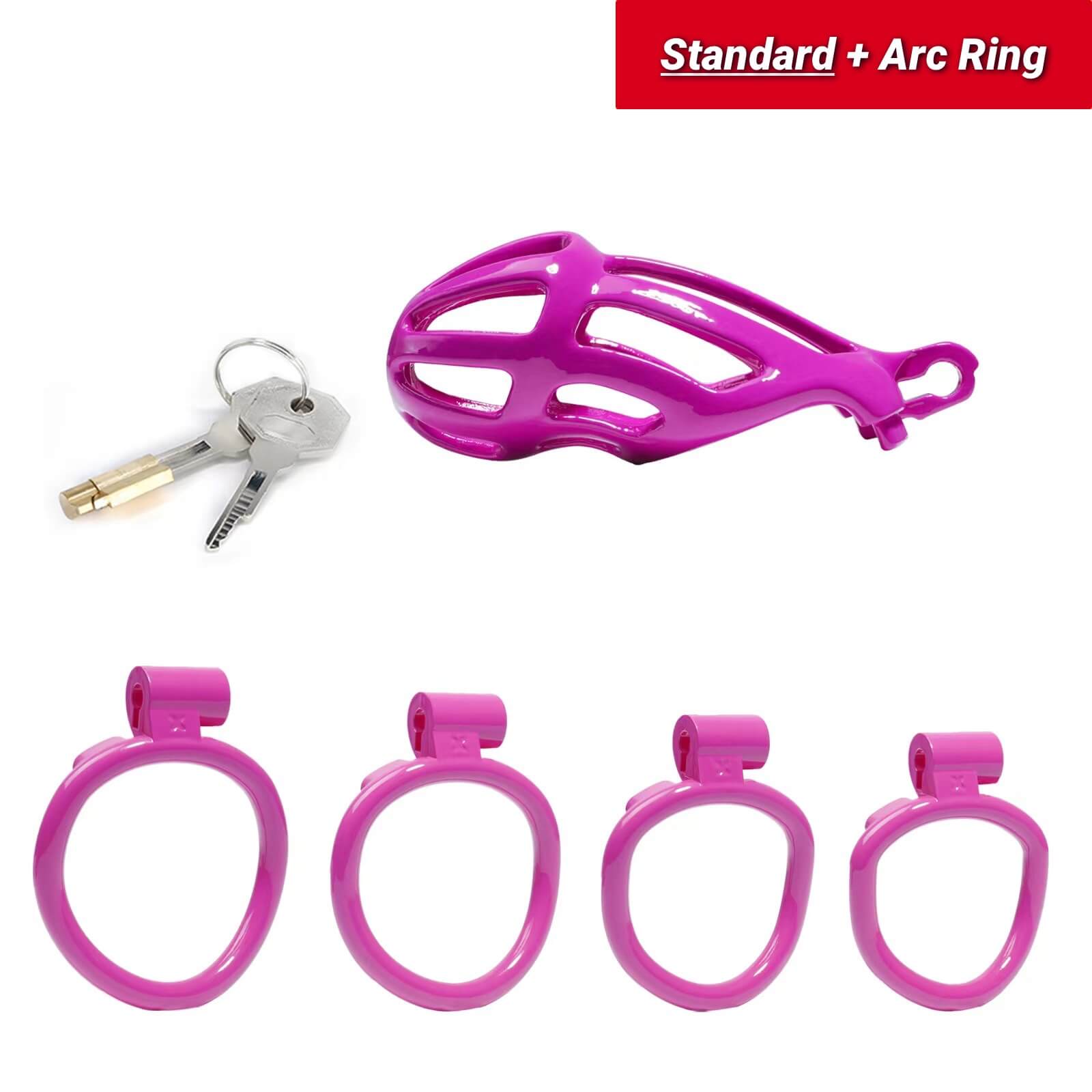 Standard | Purple Stripe Cobra Chastity Kits