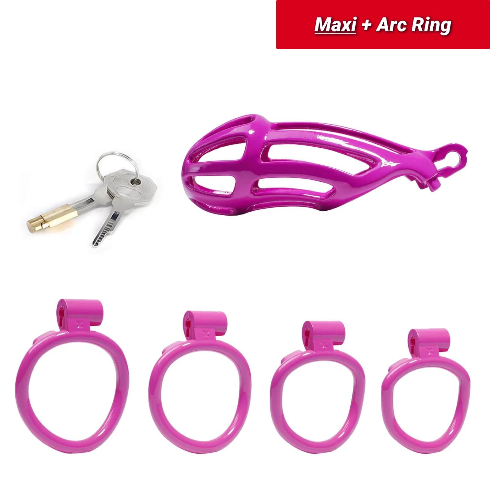 Maxi | Purple Stripe Cobra Chastity Kits