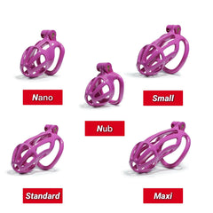 Nano | Purple Stripe Cobra Chastity Kits