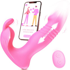 9 Vibrating Rabbit Ears & 9 Thrusting Butterfly Vibrator