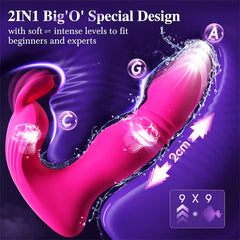 9 Vibrating Rabbit Ears & 9 Thrusting Butterfly Vibrator