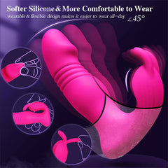 9 Vibrating Rabbit Ears & 9 Thrusting Butterfly Vibrator