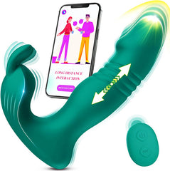 9 Vibrating Rabbit Ears & 9 Thrusting Butterfly Vibrator