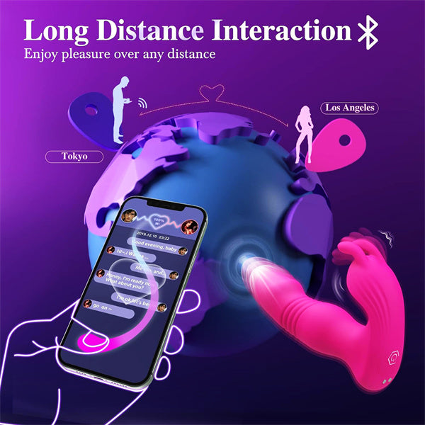 9 Vibrating Rabbit Ears & 9 Thrusting Butterfly Vibrator