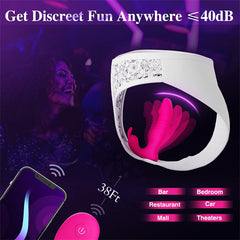 9 Vibrating Rabbit Ears & 9 Thrusting Butterfly Vibrator