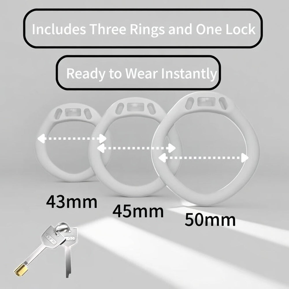 Pastel bow cage set with 43 45 and 50 mm rings