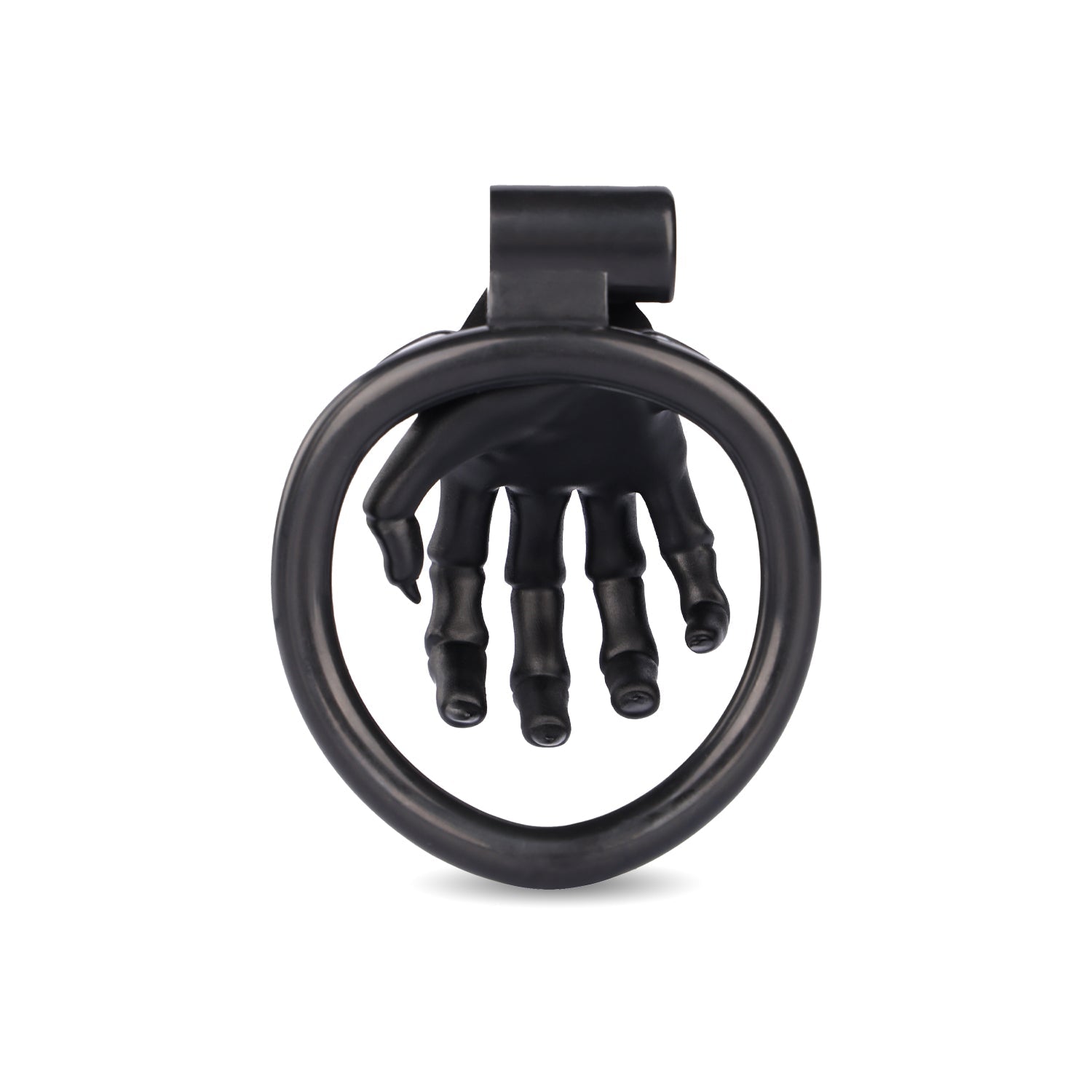 Skeleton Hand Medical-Grade Resin Chastity Cage with 4 Rings