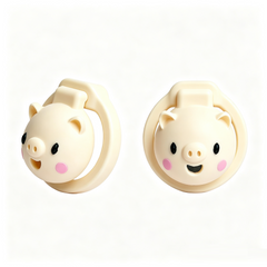 Piglet Head Resin Chastity Cage with Three Rings