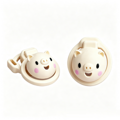 Piglet Head Resin Chastity Cage with Three Rings