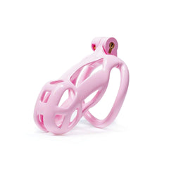 Small | Pink Cobra Male Chastity Cage with 4 Rings