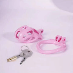 Nano | Pink Cobra Male Chastity Cage with 4 Rings