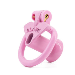 Pink low-profile chastity device for crossdressers