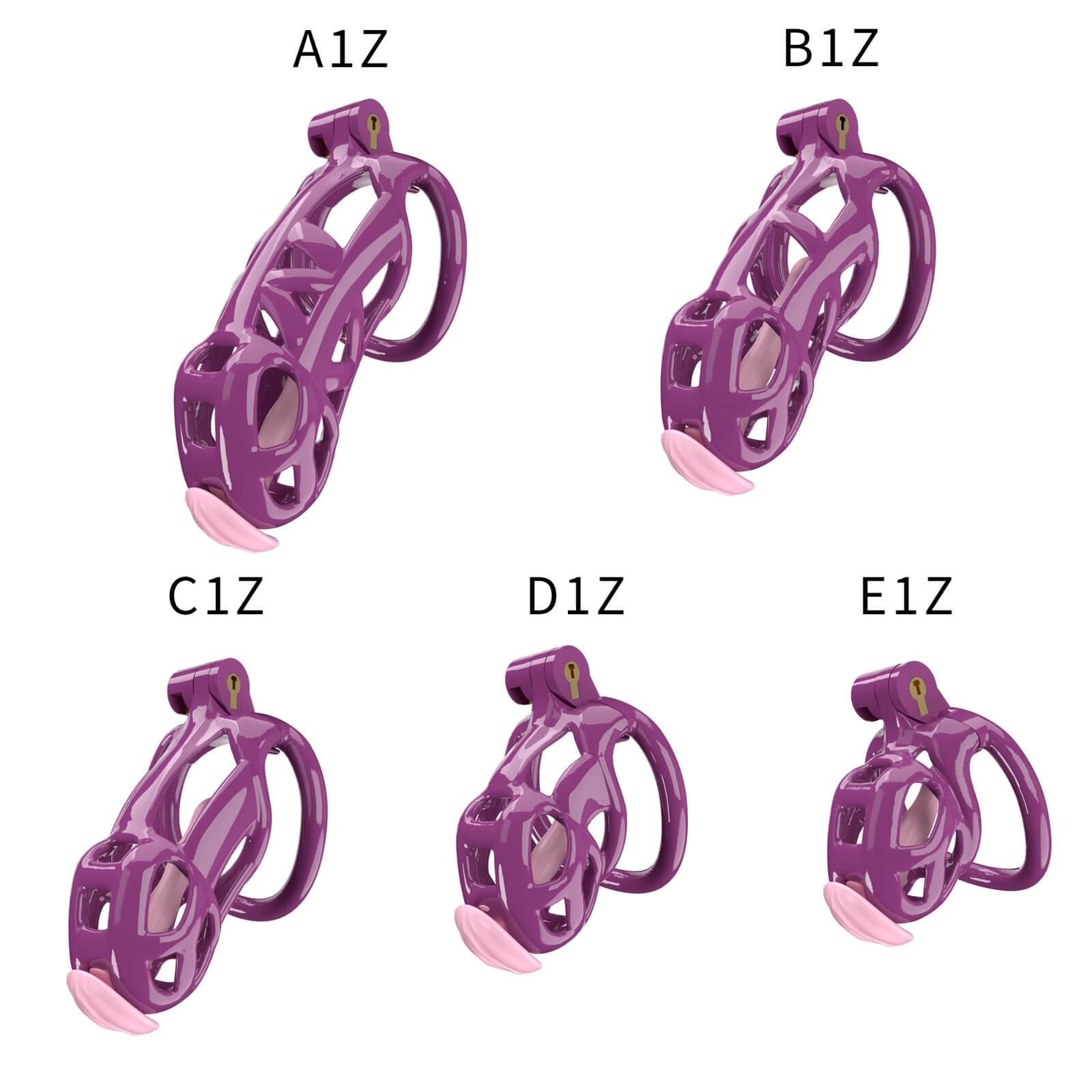 Purple Cobra Small Chastity Kit With Urethral