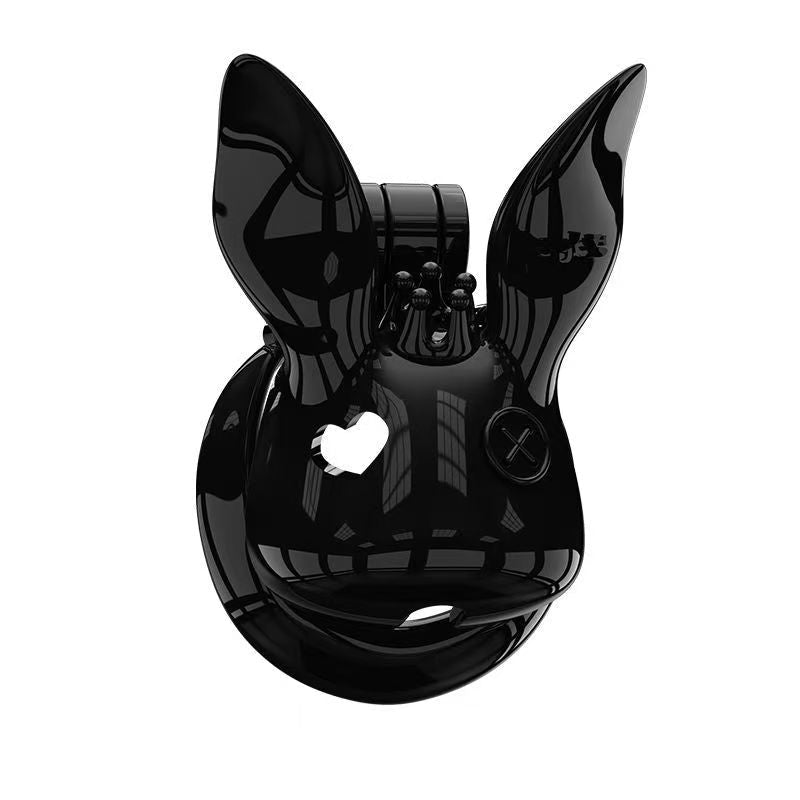 Rabbit Fairy Resin Chastity Cage with Upright or Drooping Ears