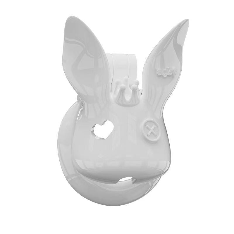 Rabbit Fairy Resin Chastity Cage with Upright or Drooping Ears
