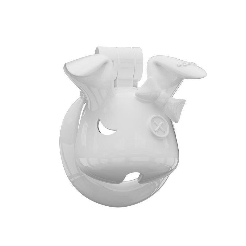Rabbit Fairy Resin Chastity Cage with Upright or Drooping Ears