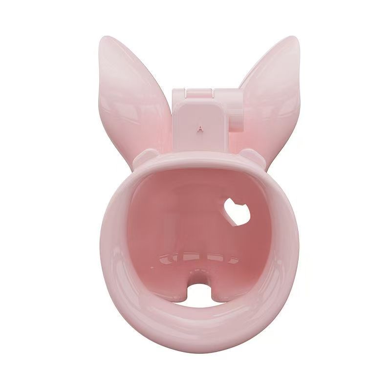 Rabbit Fairy Resin Chastity Cage with Upright or Drooping Ears