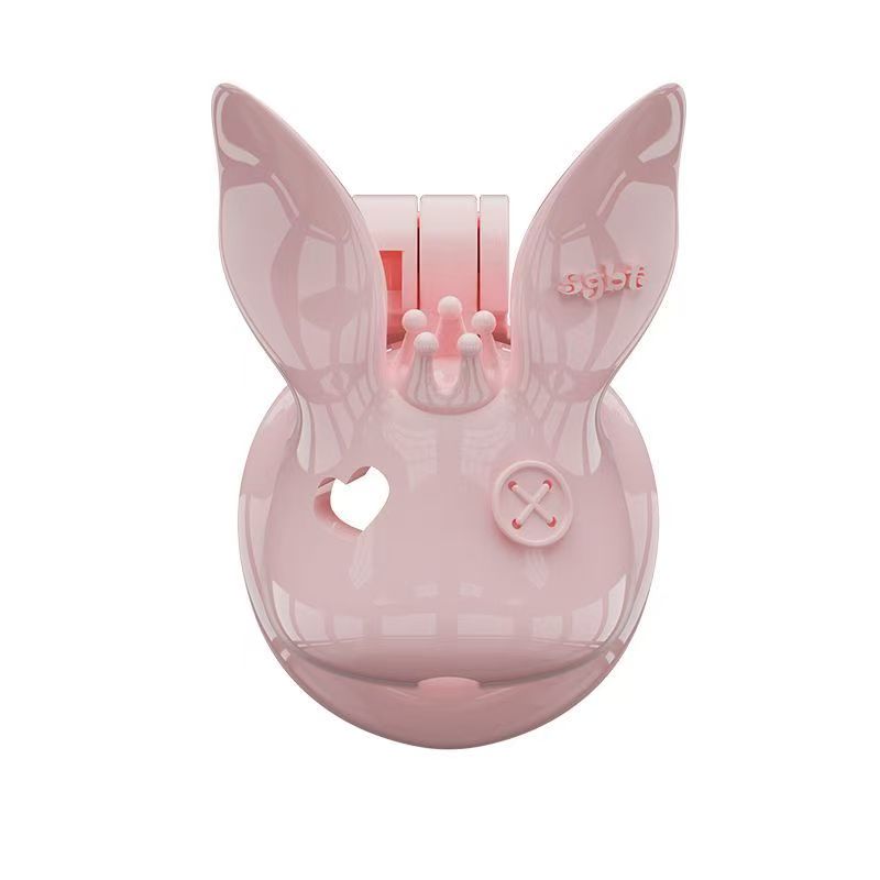 Rabbit Fairy Resin Chastity Cage with Upright or Drooping Ears