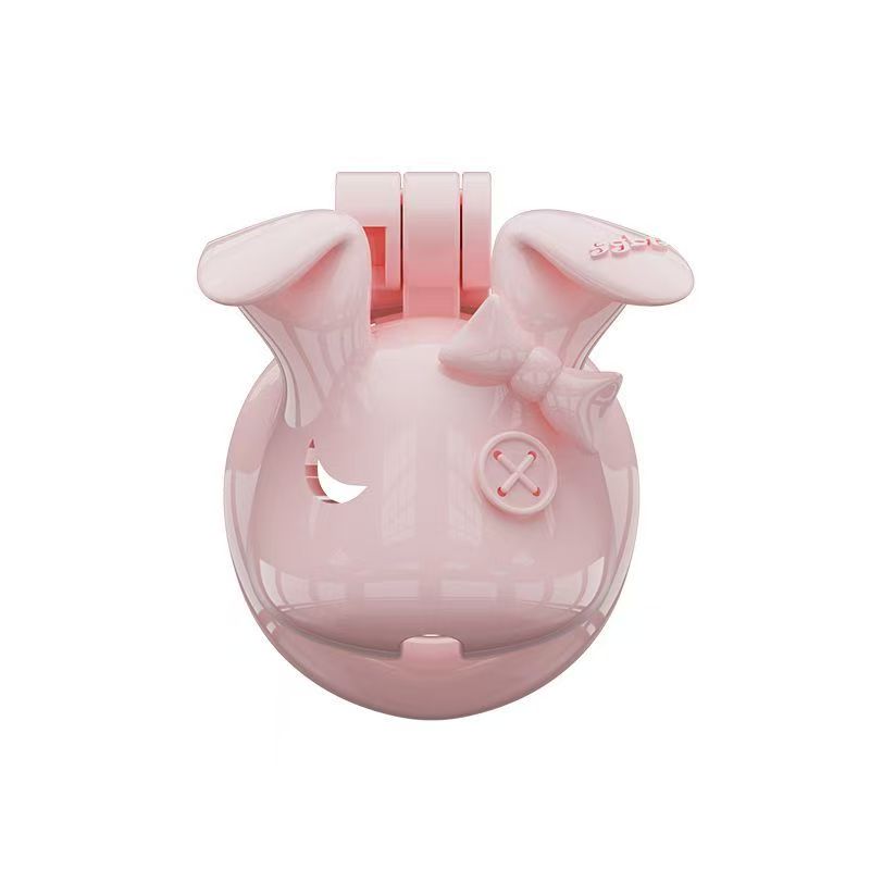 Rabbit Fairy Resin Chastity Cage with Upright or Drooping Ears