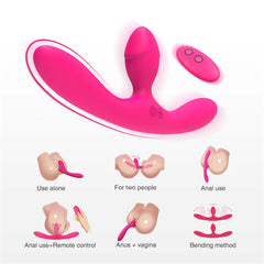 Remote Control Three Tops Rabbit Vibrator