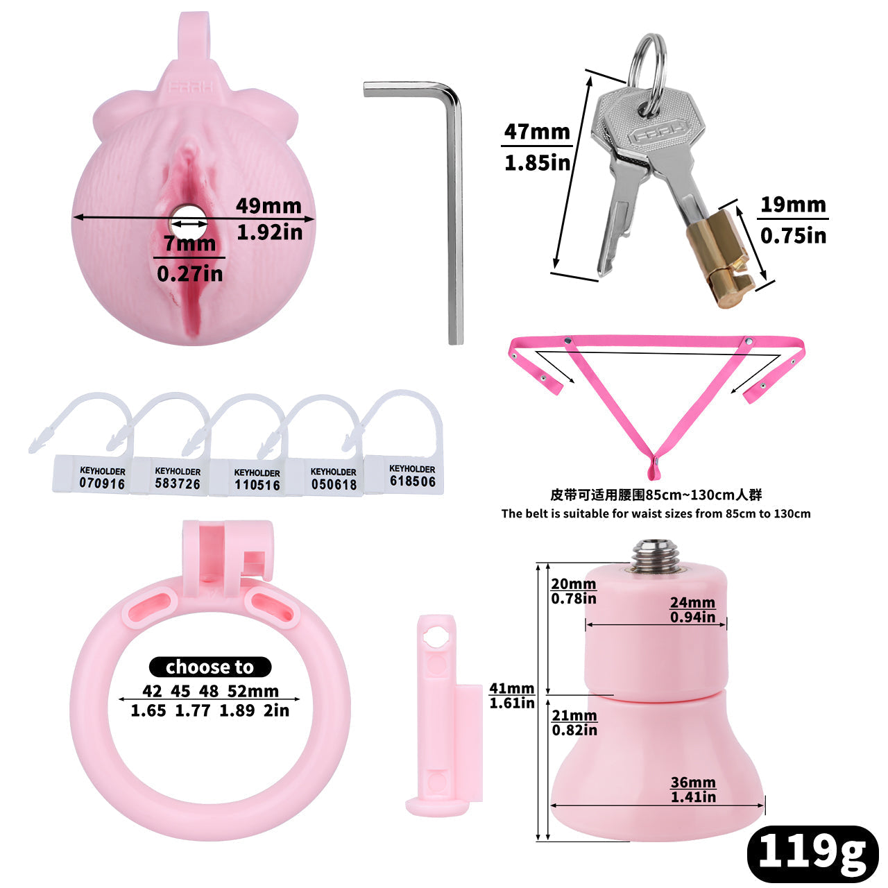 Super Realistic Clitoris Chastity Cage