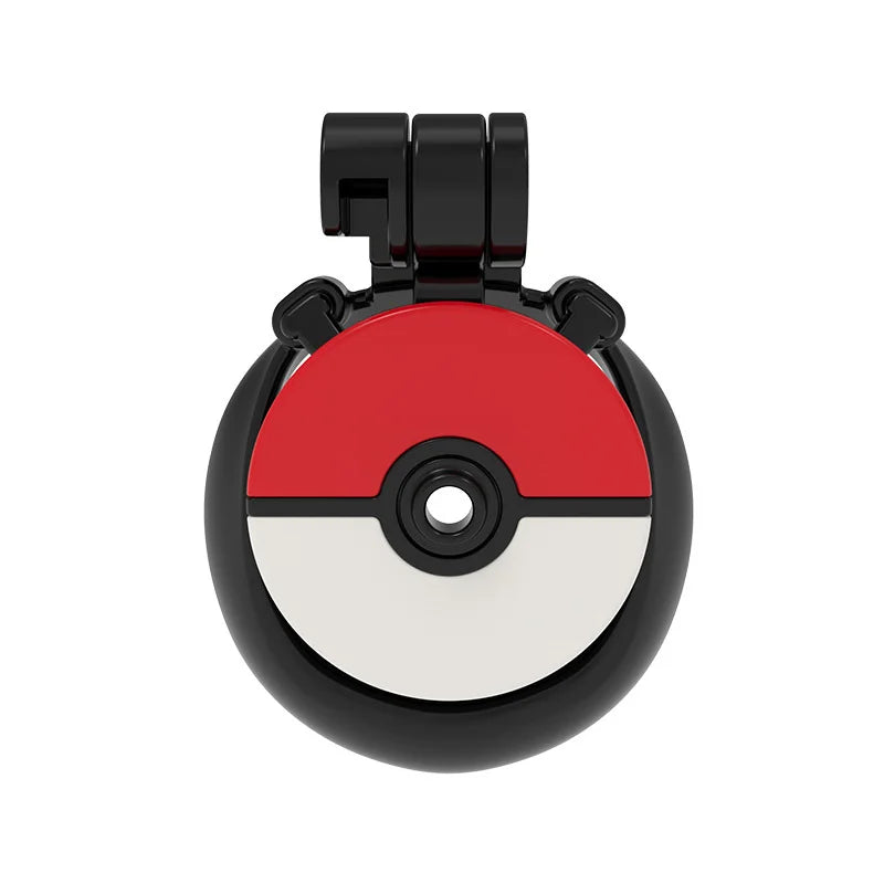 Side profile of red and black Capture Ball flat cage