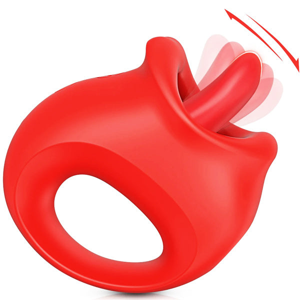 Red Licking Tongue Rose Toy