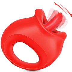 Red Licking Tongue Rose Toy