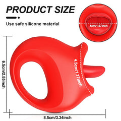 Red Licking Tongue Rose Toy