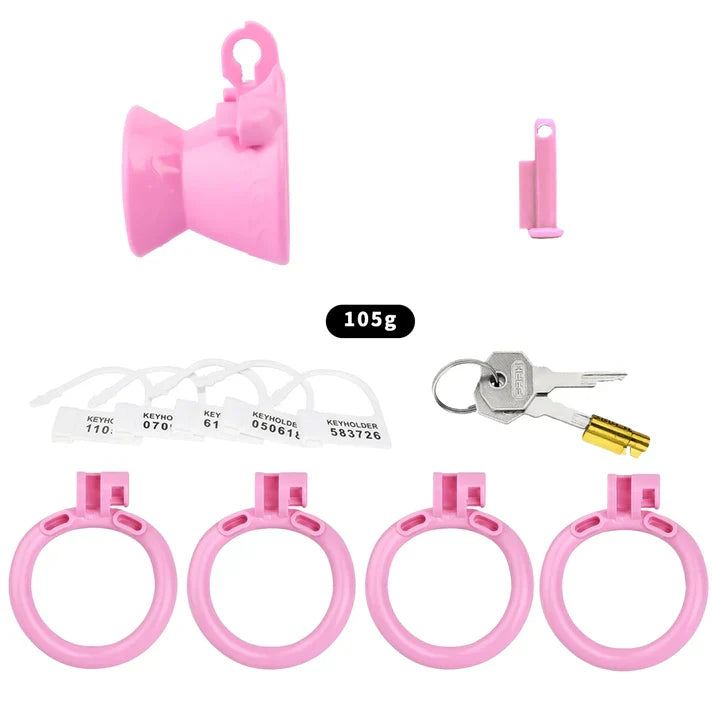 pink hourglass cage package without belt
