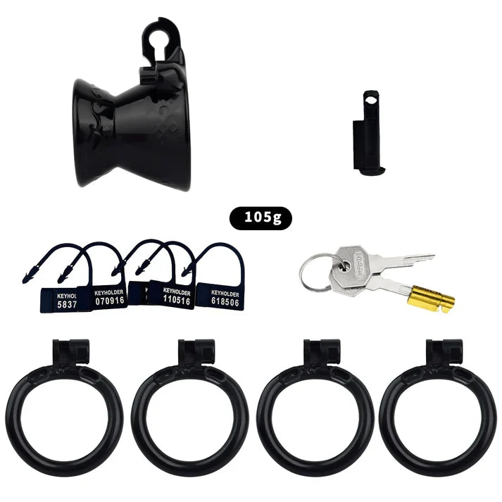 black hourglass cage package without belt