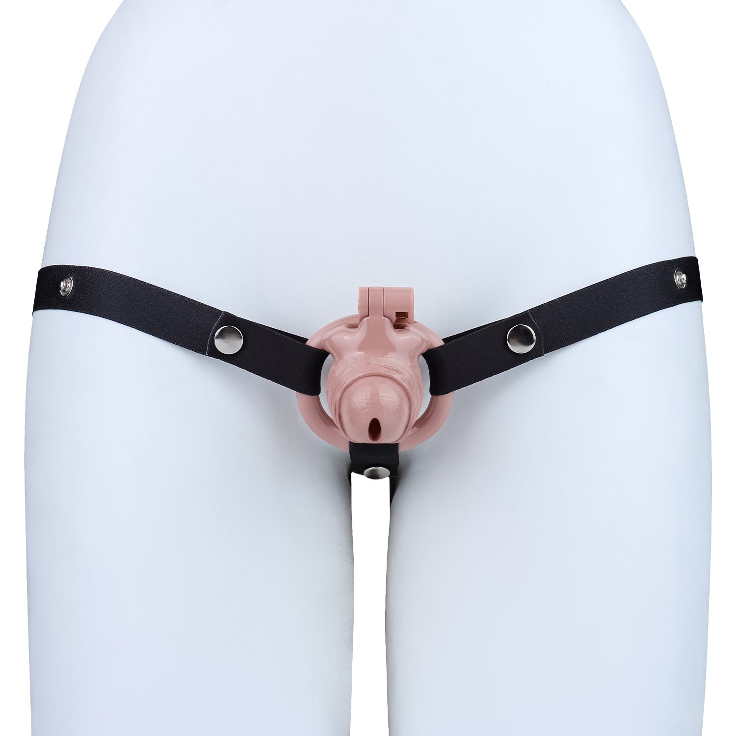 Bionic-Texture Inverted ABS Chastity Cage